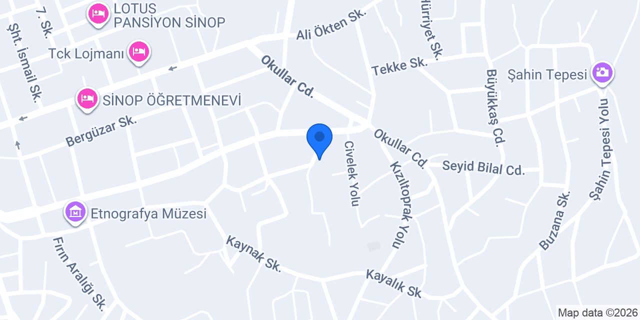 Şahsa Yapı Denetim Limited Şirketi konumu