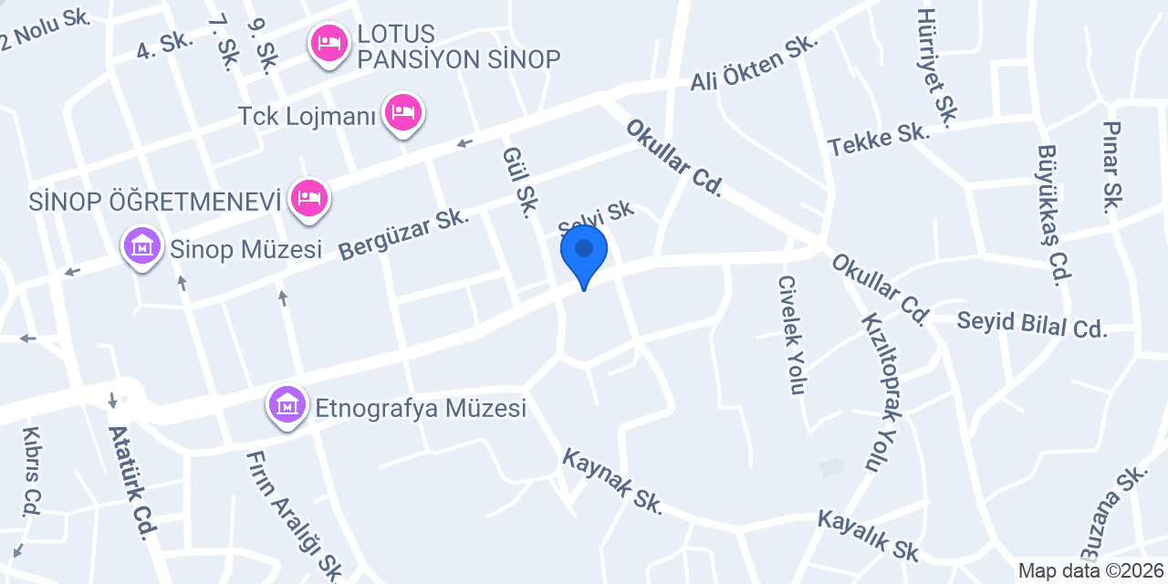 Sinop Yapı Yönetim konumu