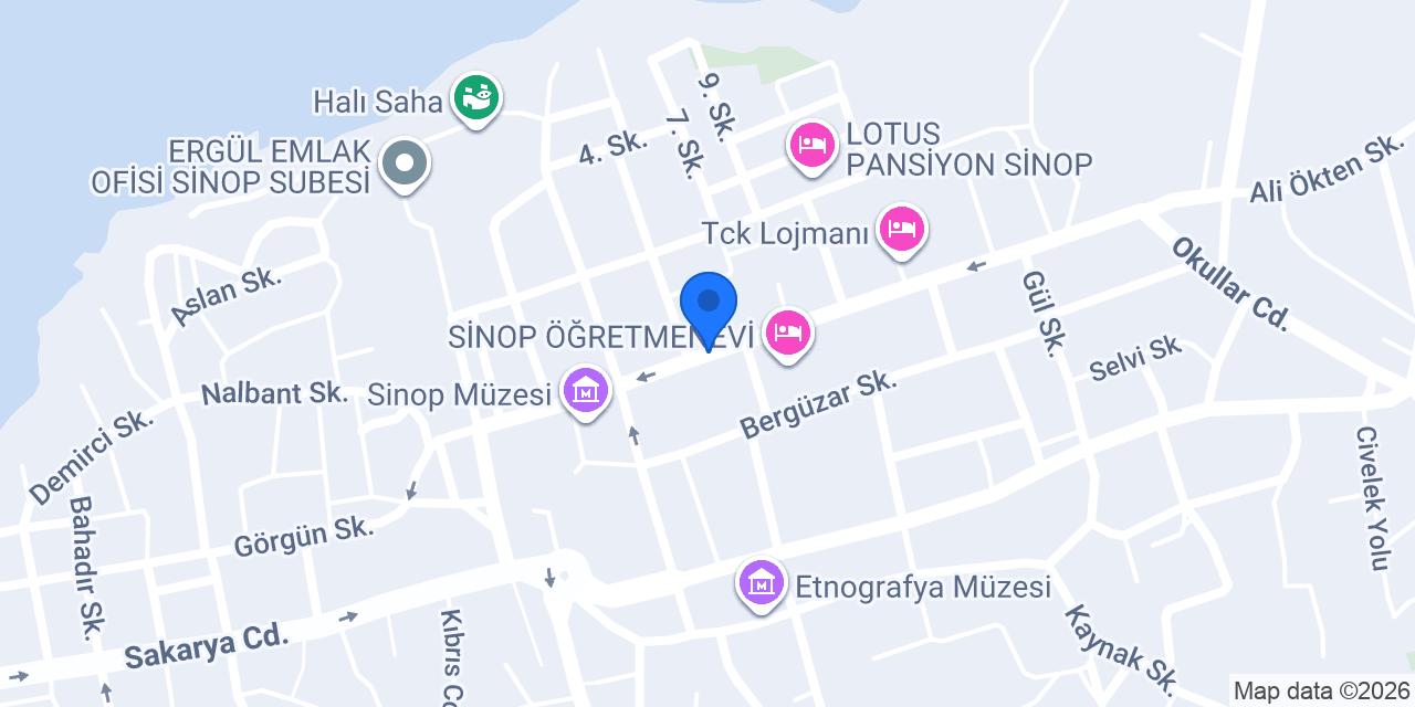 Ergül Emlak konumu