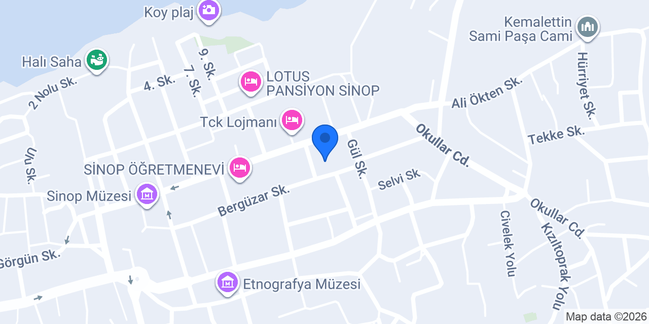 Sinop Anadolu Lisesi konumu