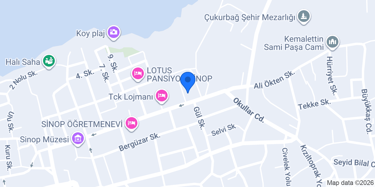 Sinop Çevre ve Şehircilik İl Müdürlüğü konumu