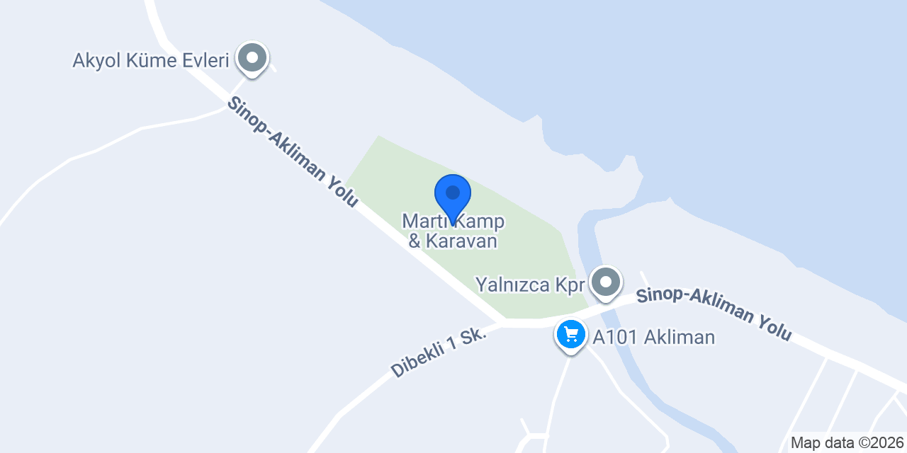 Martı Kamp & Karavan konumu