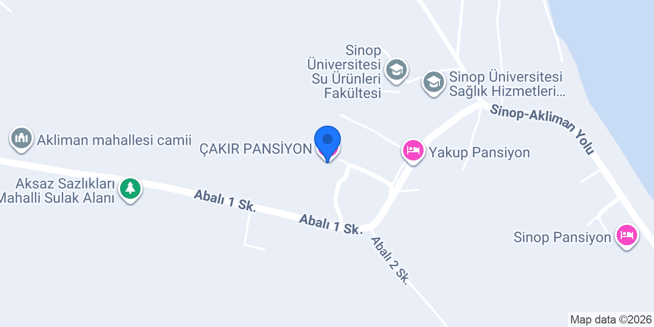 ÇAKIR PANSİYON konumu