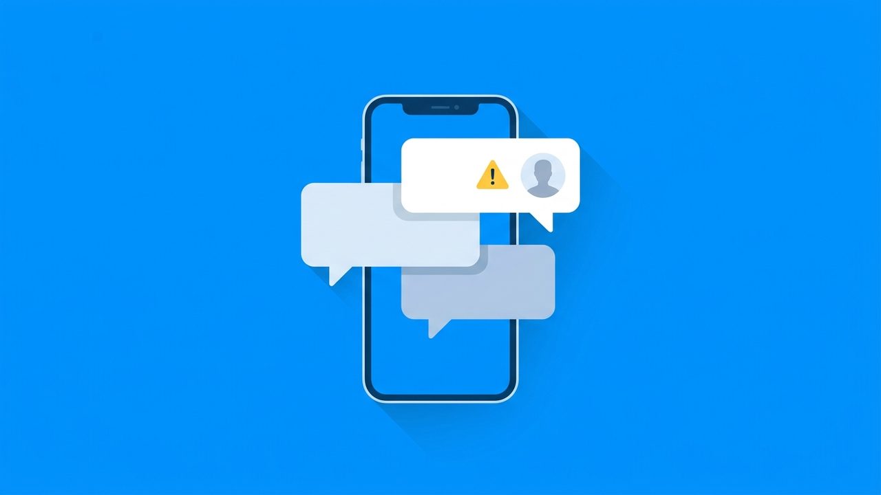 Auf einem Smartphone-Bildschirm wird eine Benachrichtigung über eine Nachricht von einer unbekannten Nummer via WhatsApp angezeigt.